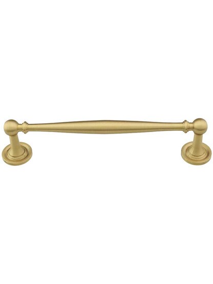 Rhode Cabinet Pull - 6 inch Center-to-Center in Satin Brass.